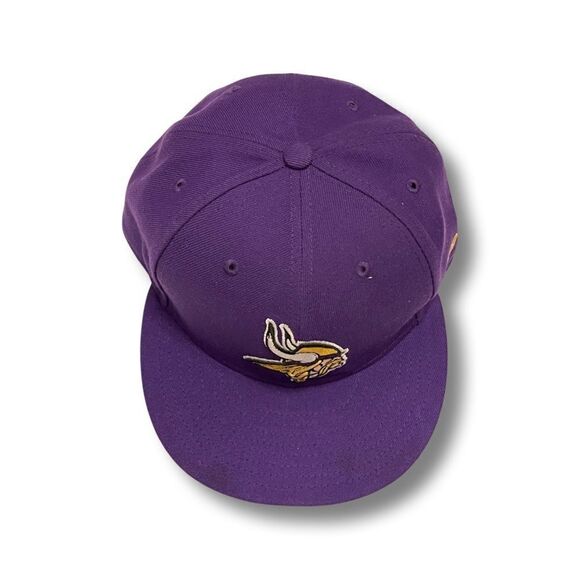 Minnesota Vikings Football New Era Purple 9FIFTY Adjustable Snapback Hat - Picture 2 of 12
